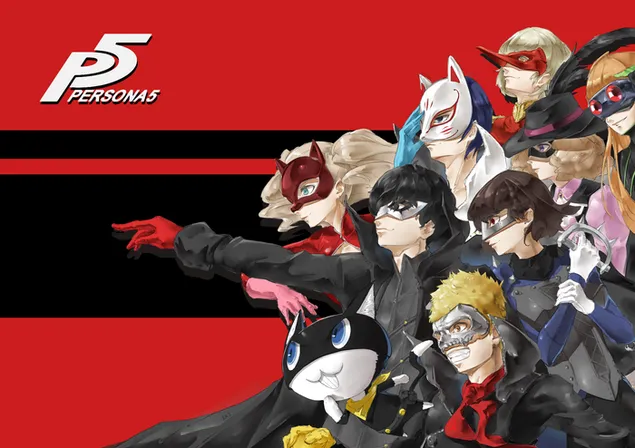 Persona 5 The Animation (ตัวละครทั้งหมด) 2K วอลเปเปอร์