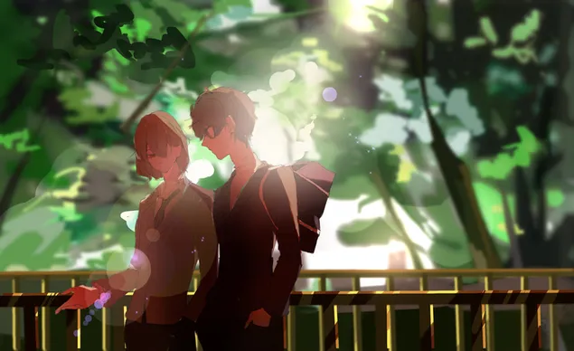 Persona 5 The Animation - โกโร่ อาเคจิ & เร็น อามามิยะ 2K วอลเปเปอร์