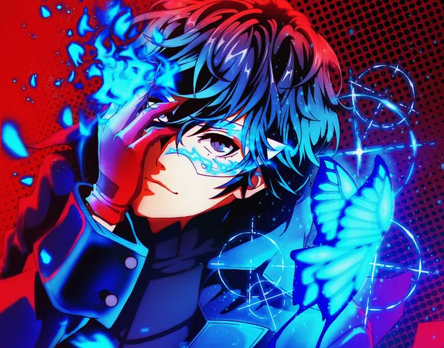 PERSONA5 THE ANIMATION - 明智吾郎 & 雨宮蓮 2K 壁紙のダウンロード