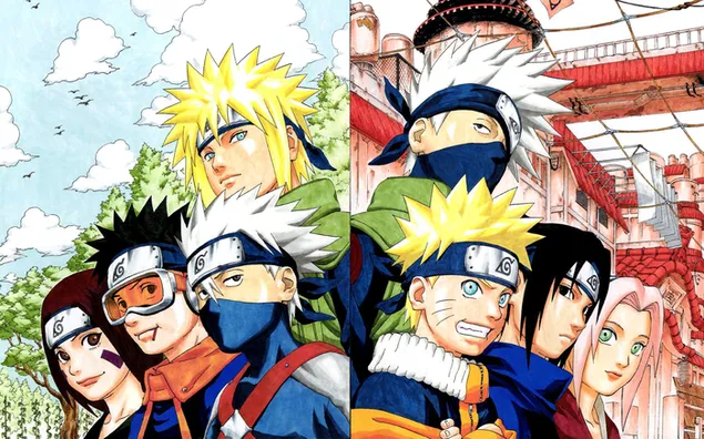 Personajes de Naruto en una foto