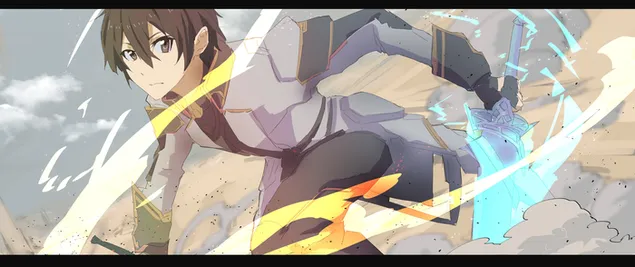 Phantasy Star Online 2 - Warrior Boy 2K Tapeten