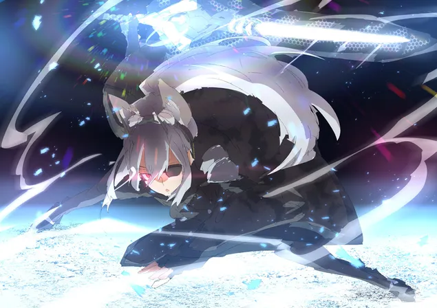 Phantasy Star Online 2 - Warrior Girl HD Tapeten