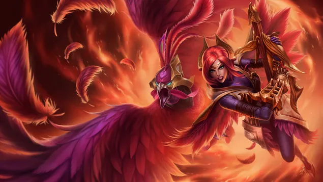 Phoenix 'Quinn' Splash Art - League of Legends (LOL) 4K háttérkép