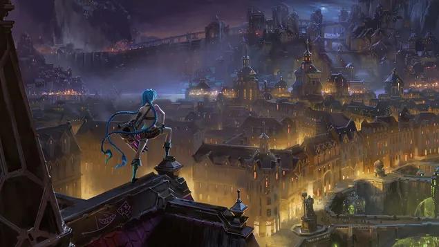 Piltover Zaun 'Jinx' (Legends of Runeterra) - 英雄聯盟 (LOL) 4K 壁紙