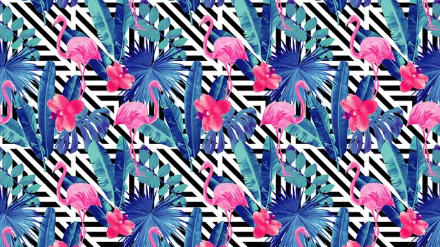 Pink flamingo pattern download