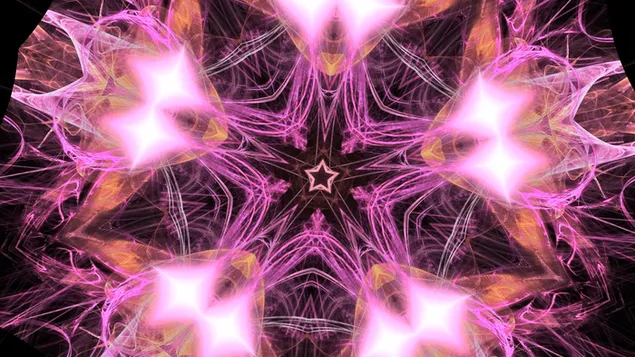 Roze fractal #2 HD achtergrond