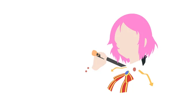 ריקה שינוזאקי בעלת שיער ורוד, 4K טפט