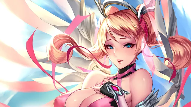 Pink 'Mercy' (Anime FA): Overwatch (Video Game) 4K wallpaper