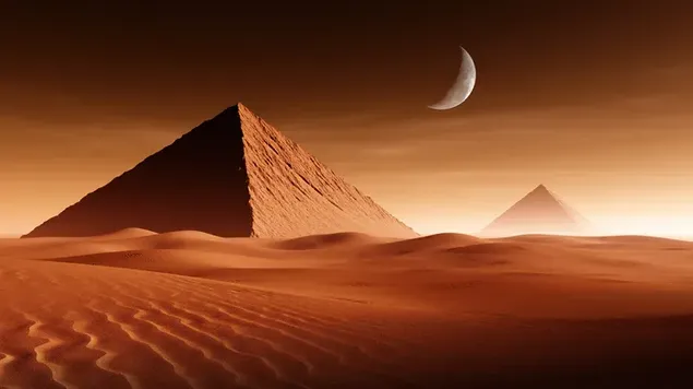ピラミッド砂漠