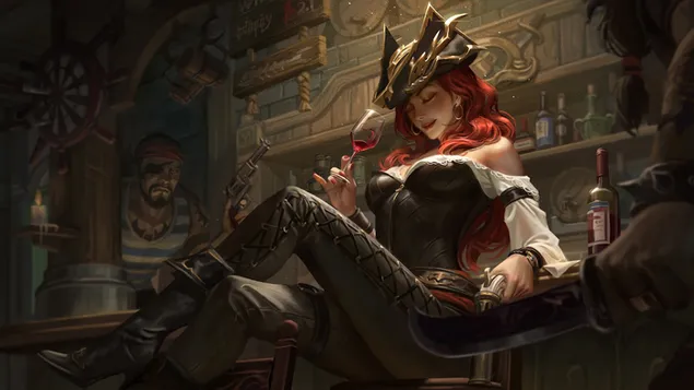 Páipéar balla Pirate 'Miss Fortune' : League of Legends (LOL)4K