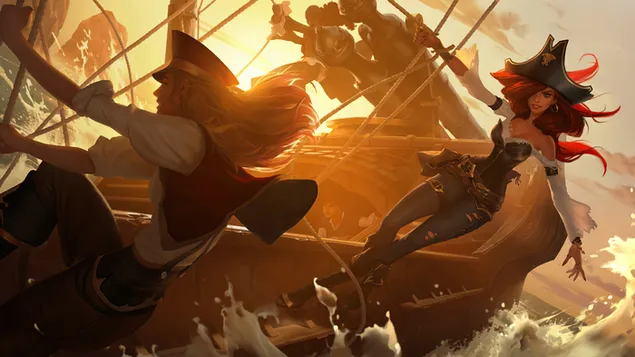 Ταπετσαρία Pirate "Miss Fortune" (Legends of Runeterra) - League of Legends (LOL) 4K