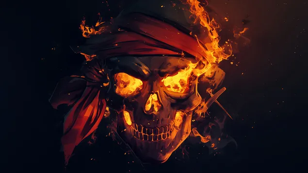 spaljivanje gusarske lubanje preuzmi