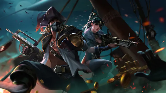 pirates skin set - garena free fire (videospel) ladda ner