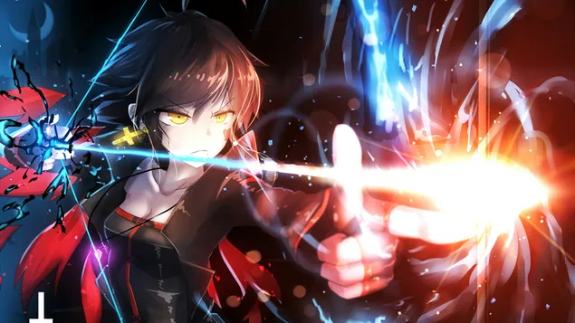 Taustpilt Pixiv Fantasia Anime Girl Bow & Arrow 4K