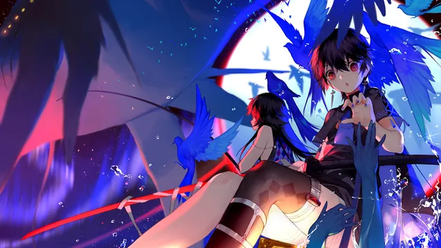 pixiv fantasia anime 4K fondo de pantalla