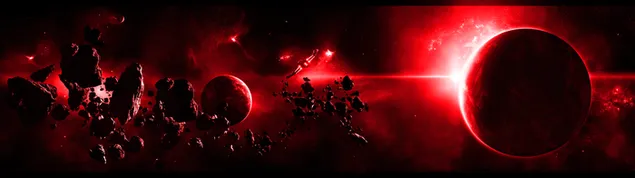 Planet red accent dual monitor download