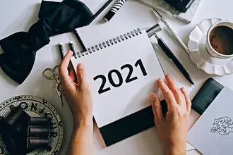 초콜릿과 커피로 최고의 2021년을 계획하세요 4K 배경화면