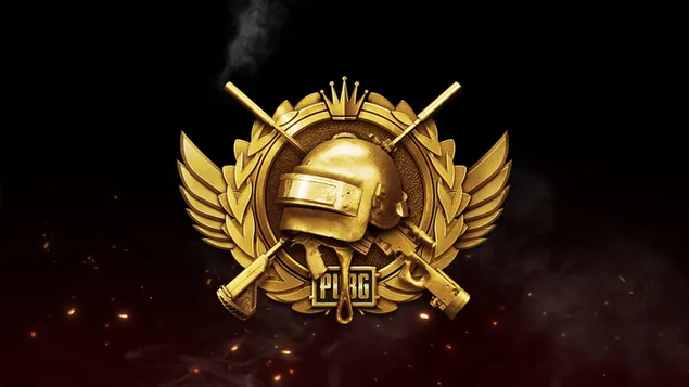 PlayerUnknown der Schlachtfelder (PUBG Mobile) - Goldenes Abzeichen Logo herunterladen