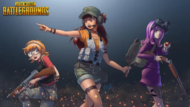 PlayerUnknown's Battlegrounds - Anime art 2K วอลเปเปอร์