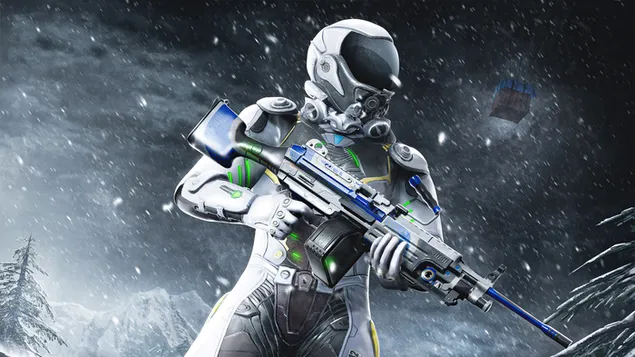 PlayerUnknown's Battlegrounds (PUBG Mobile) : Arctic Outfit スキン セット 4K 壁紙