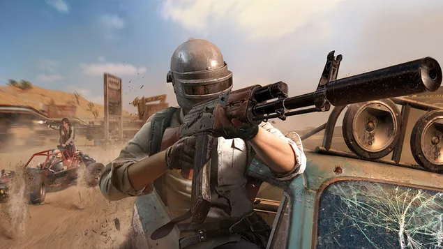 PlayerUnknown's Battlegrounds (PUBG Mobile) - Armed Helmet Guy