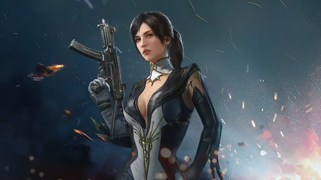 PlayerUnknown's Battlegrounds (PUBG Mobile) - Blue Phantom Suit 4K fons de pantalla