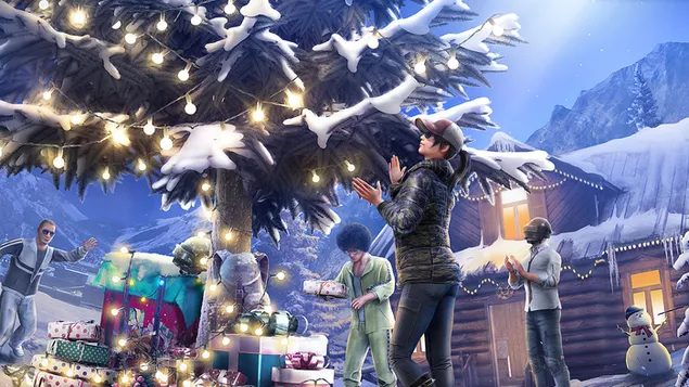 PlayerUnknown's Battlegrounds (PUBG Mobile) - เทศกาลคริสต์มาสฟรอสต์ 4K วอลเปเปอร์