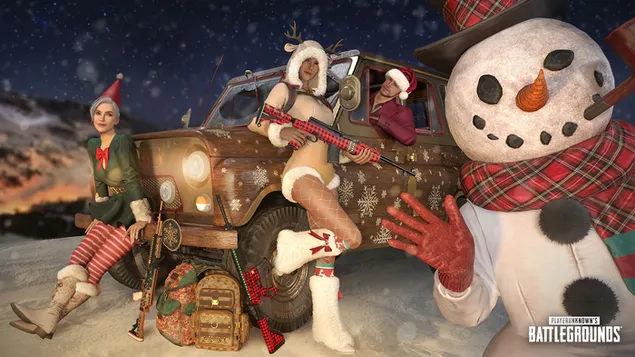 PlayerUnknown's Battlegrounds (PUBG Mobile) - ชุดสกินคริสต์มาส (2020) 4K วอลเปเปอร์