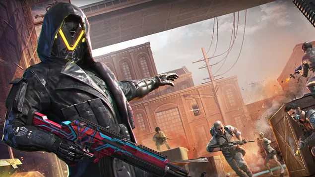 Champs de bataille de PlayerUnknown (PUBG Mobile) : Ensemble de skins de tenue d'agent d'élite S11 4K fond d'écran