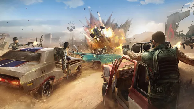 PlayerUnknown's Battlegrounds (PUBG Mobile) - 爆発する車 S5 8K 壁紙