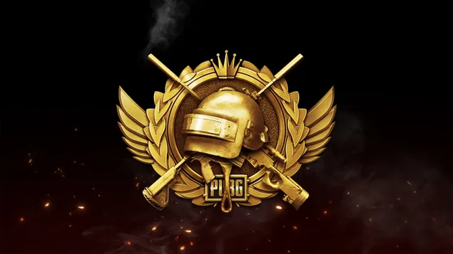 champs de bataille de playerunknown (pubg mobile) - logo golden badge telechargement