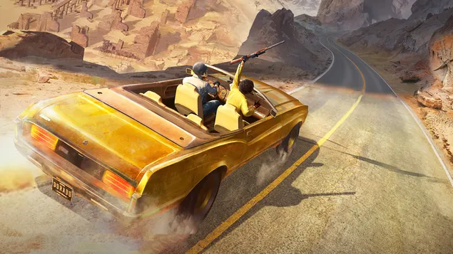 PlayerUnknown's Battlegrounds (PUBG Mobile) - Golden Mirado (מכונית) 4K טפט