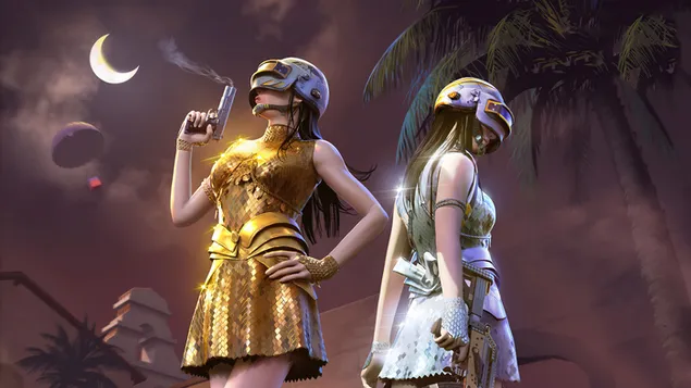 PlayerUnknown's Battlegrounds (PUBG Mobile) - Gouden en zilveren outfit-skinset