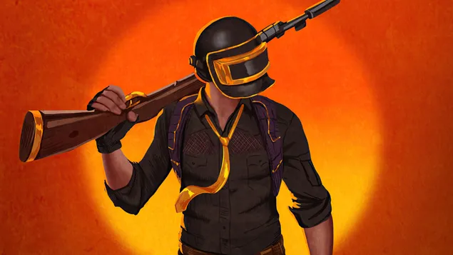 PlayerUnknown's Battlegrounds (PUBG Mobile) - Casco Guy Fanart 4K sfondo