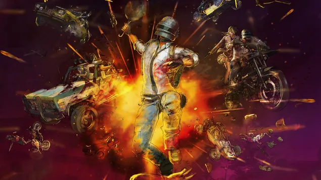 champs de bataille de playerunknown (pubg mobile) - casque guy battle comics fa telechargement