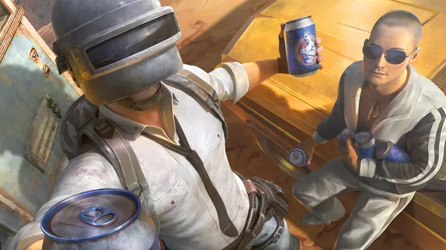 PlayerUnknown's Battlegrounds (PUBG Mobile) – Sisakos srác energiaitalt 4K háttérkép