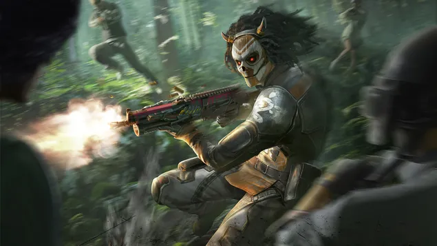 PlayerUnknown's Battlegrounds (PUBG Mobile) - 猎人套装皮肤套装 4K 壁纸