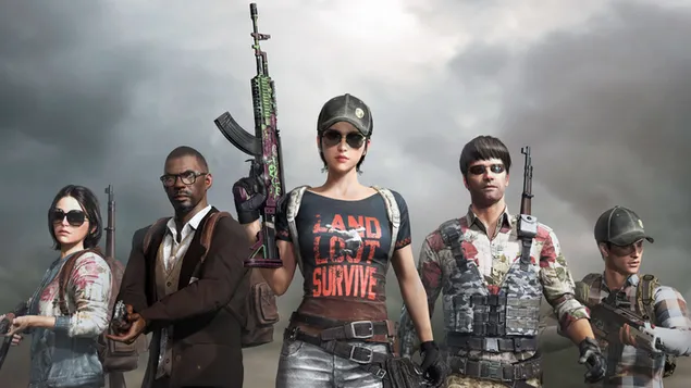 PlayerUnknown's Battlegrounds (PUBG Mobile) - Squadra da battaglia S7 "Land, Loot, Survivie" 4K sfondo