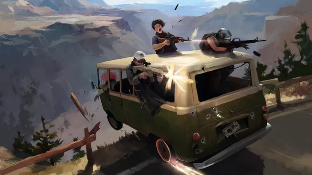 PlayerUnknown's Battlegrounds (PUBG 모바일) - 미니버스 재해 4K 배경화면