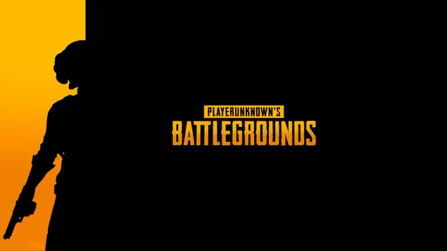 PlayerUnknown's Battlegrounds (PUBG Mobile) - Logotipo minimalista 4K fondo de pantalla