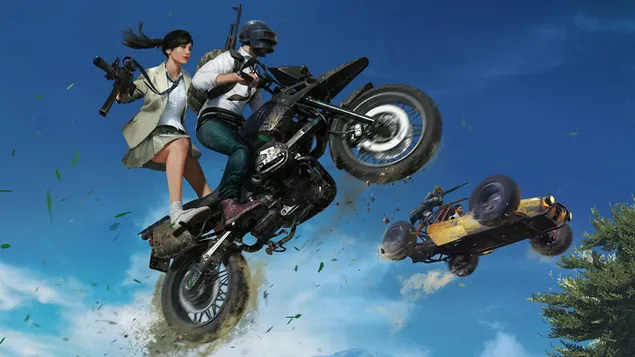 PlayerUnknown's Battlegrounds (PUBG Mobile) : Motorbike Chase