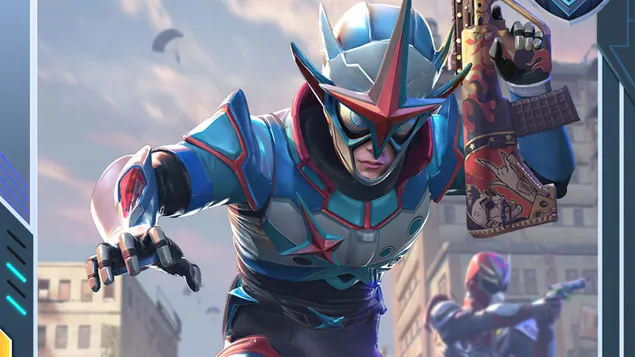 PlayerUnknown's Battlegrounds (PUBG Mobile) - Nebula Hero Outfit Skin Set 4K muurpapier