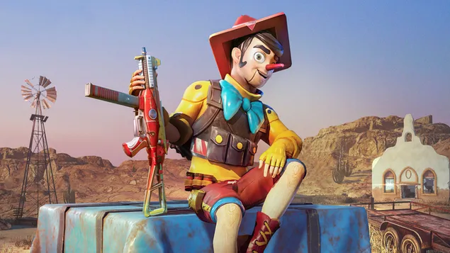 PlayerUnknown's Battlegrounds (PUBG Mobile) - ピノキオ アウトフィット スキン セット 4K 壁紙