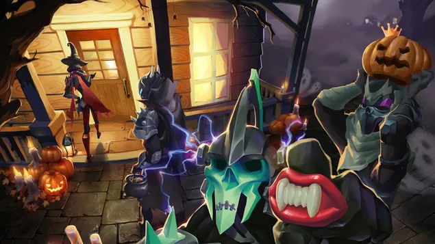 PlayerUnknown's Battlegrounds (PUBG Mobile) - 'Power4' 뮤직 밴드 할로윈 (Trick or Treat) 4K 배경화면