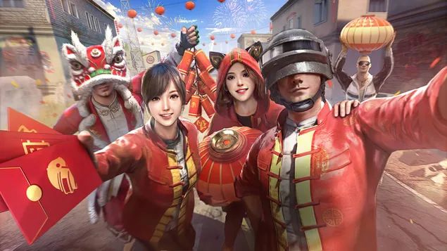 Taustpilt PlayerUnknown's Battlegrounds (PUBG Mobile) – edukas kevadsündmus, hea roti komplekt 4K