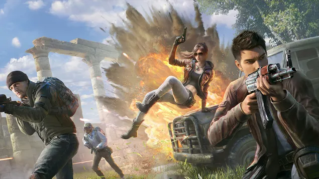 PlayerUnknown's Battlegrounds (PUBG Mobile) - Pubg Squad Battle 4K 壁纸