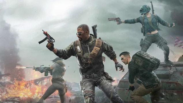 PlayerUnknown's Battlegrounds (PUBG Mobile) - Pubg スクワッド バトル 8K 壁紙