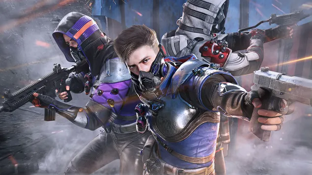 Champs de bataille de PlayerUnknown (PUBG Mobile) - Ensemble de skins de tenue d'agent de marionnettes 4K fond d'écran