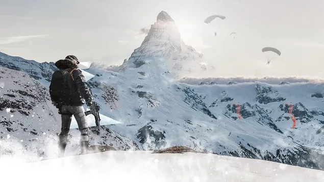 PlayerUnknown's Battlegrounds (PUBG Mobile) - Стрелец в планините 4K тапет