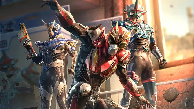 PlayerUnknown's Battlegrounds (PUBG Mobile) — Royale Pass S13 apvalka komplekts 4K fona tapete